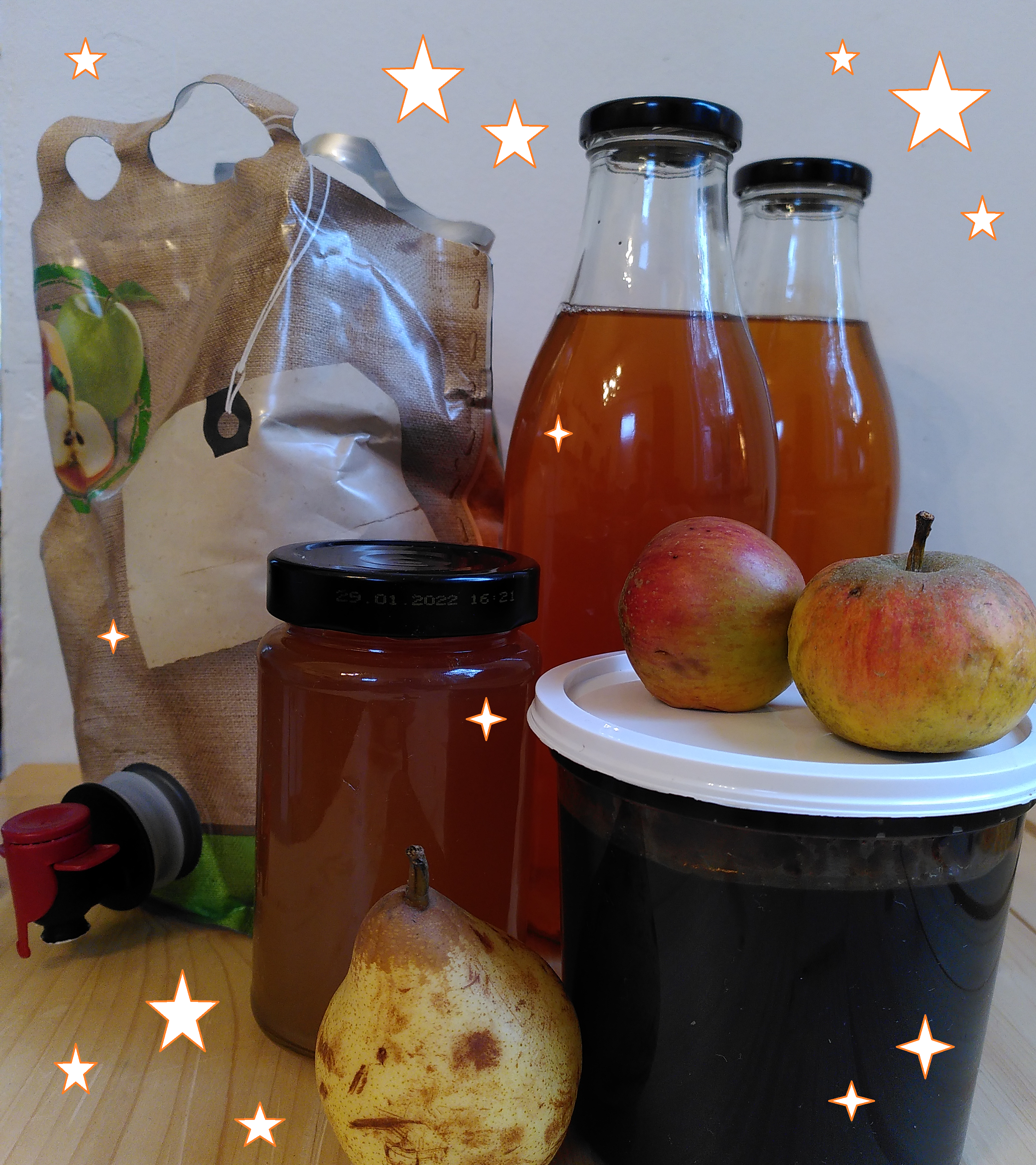 Jus, gelée, sirop de pommes